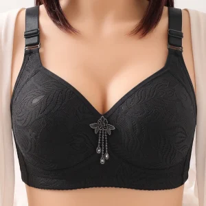 Premium China Full Coverage Wirefree Padded Bra for Women(Black)